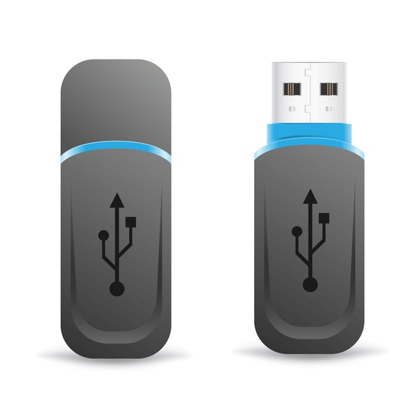 black universal flash drive isolated 600nw 80749825