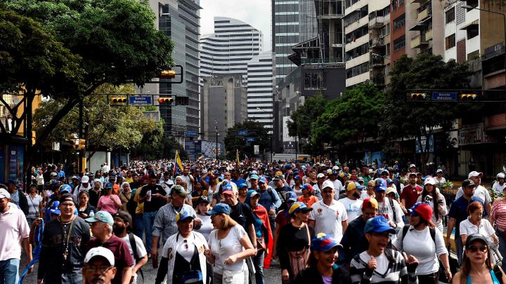 Comenzo La Marcha Opositora En Venezuela 600661 Comenzo La Marcha Opositora En Venezuela 600661